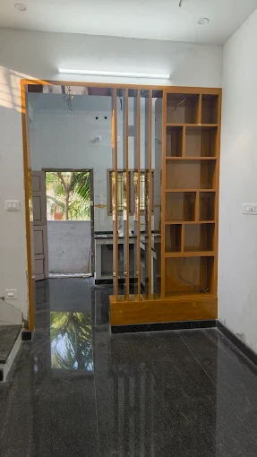 Foyer Partition & Shelving