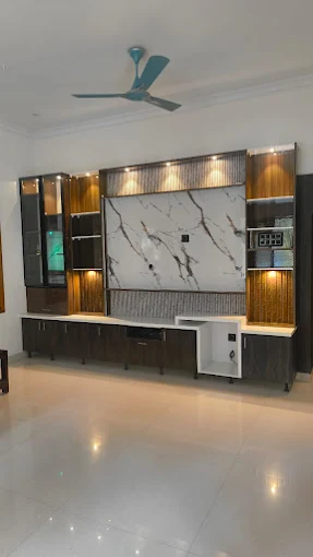 Walnut Media Wall